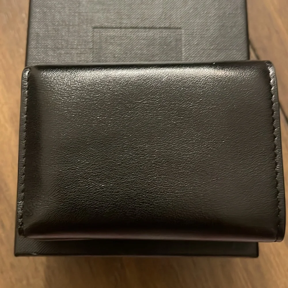 ✨Saint Laurent ✨Glitter Panel Leather Wallet in Blue and Black🖤 - Picture 3 of 9